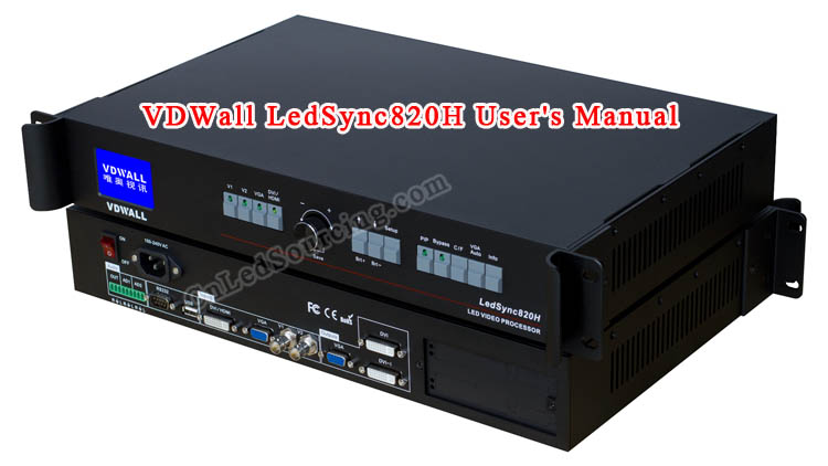 LedSync820H User's Manual-VDWall Video Processor - Click Image to Close